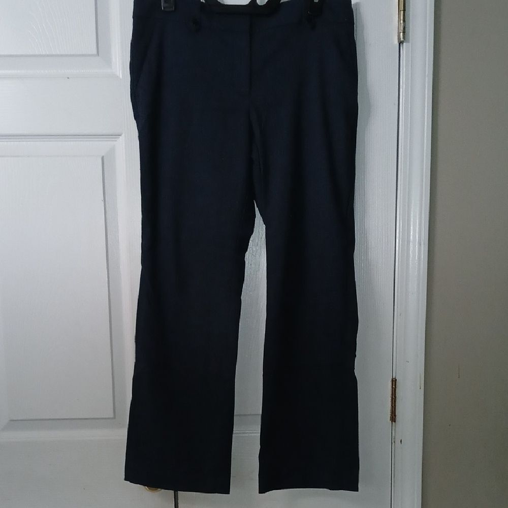 Loft Outlet blue black original dress Trouser dress pants Sz 10P  NWOT